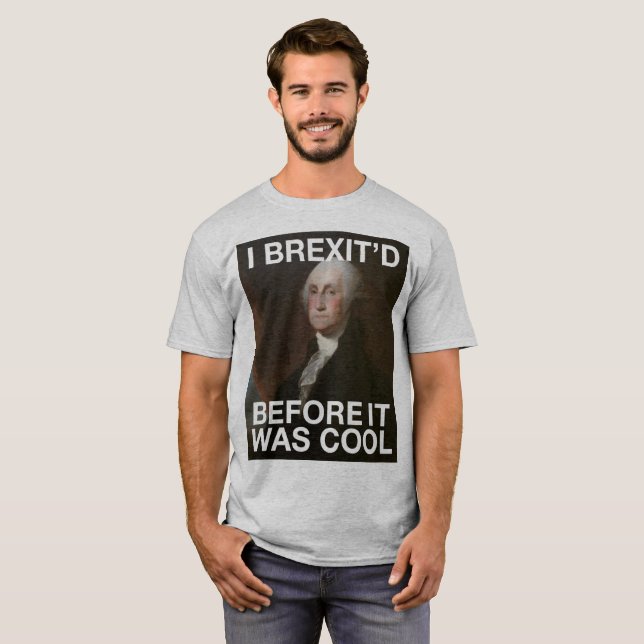 Camiseta George Washington Brexit'd antes de que fuera (Anverso completo)