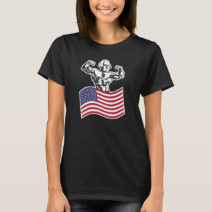 Camiseta George Washington Buff Bandera Americana