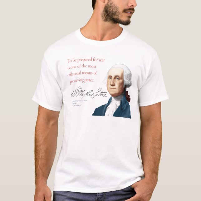 Camiseta George Washington Camisas #1 "Guerra y paz" (Anverso)