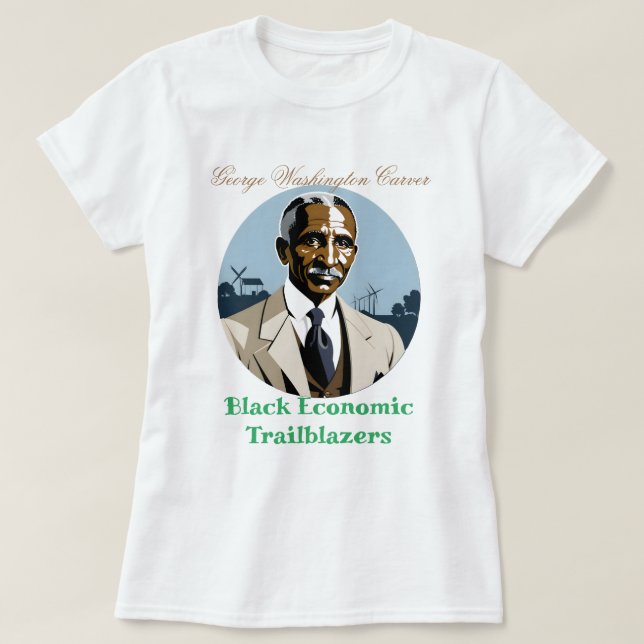 Camiseta George Washington Carver - Economía negra (Diseño del anverso)