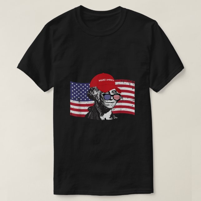 Camiseta George Washington Convierte a Estados Unidos en In (Diseño del anverso)