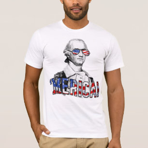 Camiseta George Washington divertido Merica América