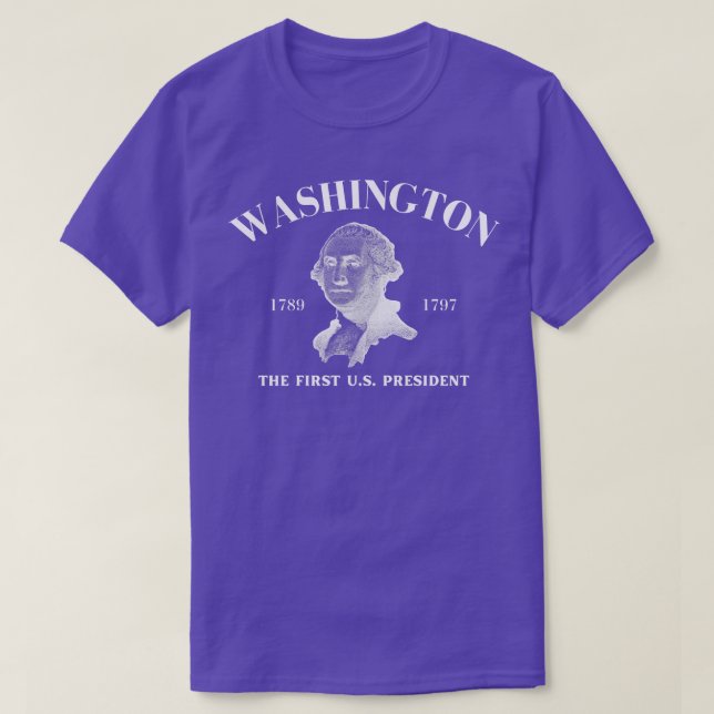 Camiseta George Washington en la oscuridad (Diseño del anverso)