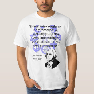 Camiseta George Washington en la religión en el gobierno