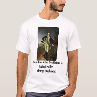 Camiseta George Washington en Princeton, pocos hombres
