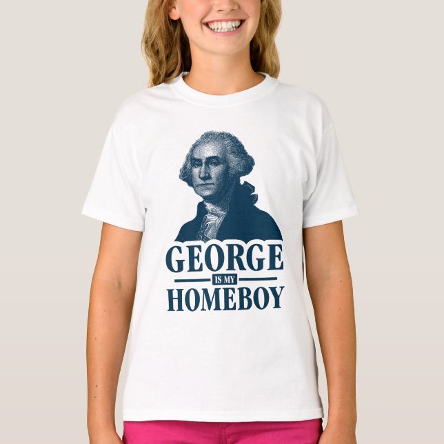 Camiseta George Washington es mi Homeboy (Anverso)