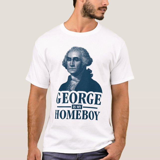 Camiseta George Washington es mi Homeboy (Anverso)