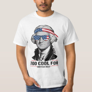 Camiseta George Washington está a favor de la regla británi