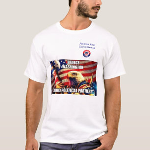 Camiseta George Washington "Evite Fiestas políticos"