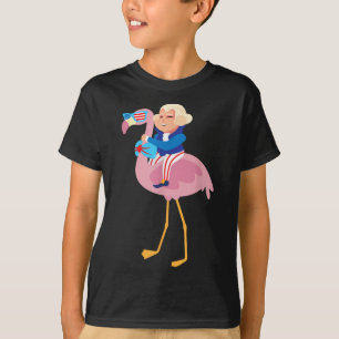 Camiseta George Washington Flamingo 4 De Julio American Fl