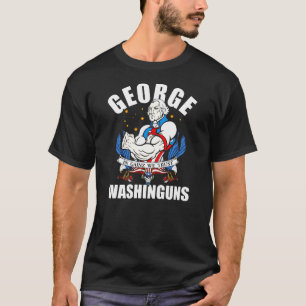 Camiseta George Washington Funny Patriotic Gainz Workout T-