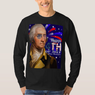Camiseta George Washington Gafas De Sol 4 De Julio Diseño
