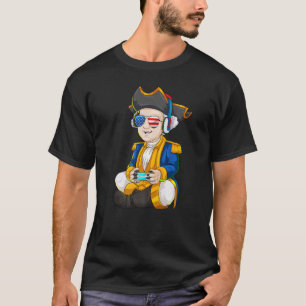 Camiseta George Washington Gamer 4 De Julio Jugador Estadou