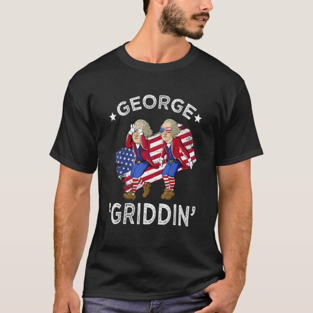 Camiseta George Washington Griddy 4th of July George Griddi (Anverso)