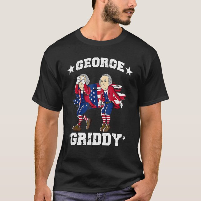 Camiseta George Washington Griddy 4th of July George Griddi (Anverso)