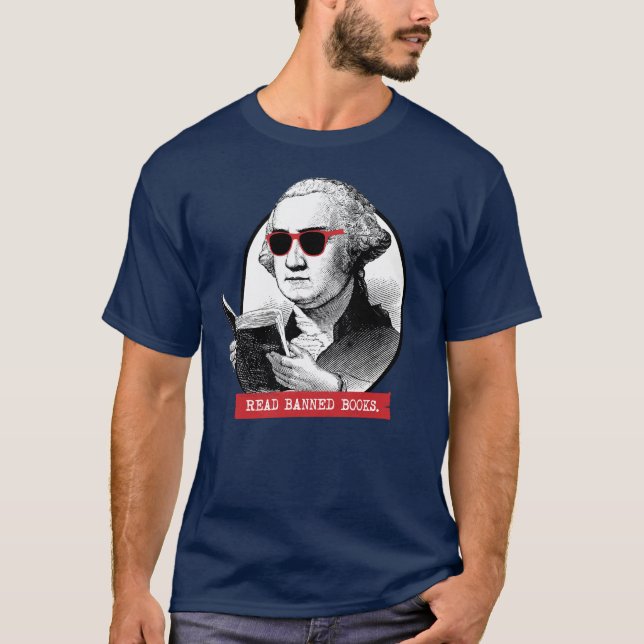 Camiseta George Washington Lee Libros Prohibidos (Anverso)