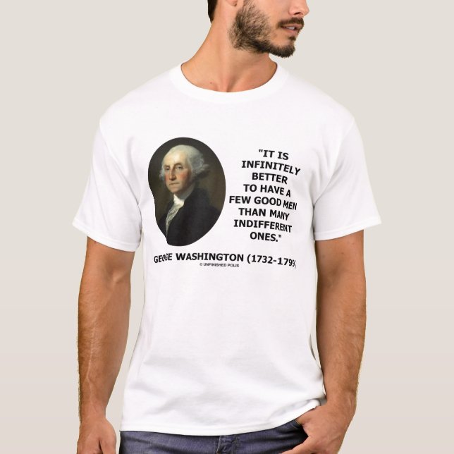 Camiseta George Washington mejor para tener pocos buenos (Anverso)