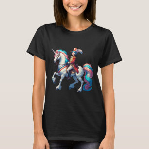 Camiseta George Washington montando un unicornio 4 de julio