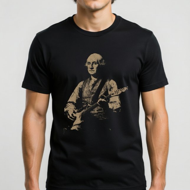Camiseta George Washington Playing Guitar (Subido por el creador)