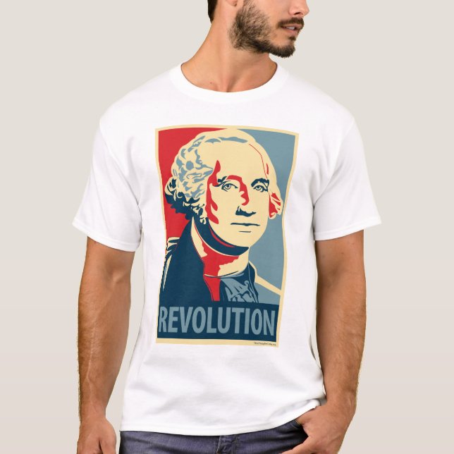 Camiseta George Washington: Poster de la parodia de Obama (Anverso)