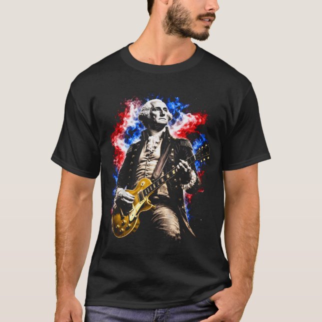 Camiseta George Washington tocando (Anverso)