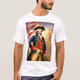 Camiseta George Washington vestido de guerra