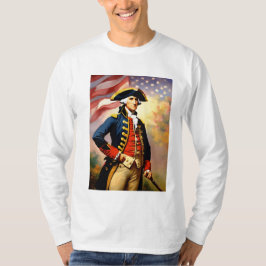 Camiseta George Washington vestido de guerra
