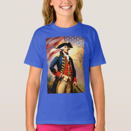 Camiseta George Washington vestido de guerra