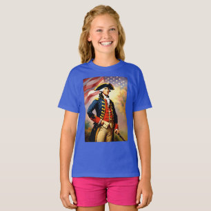 Camiseta George Washington vestido de guerra