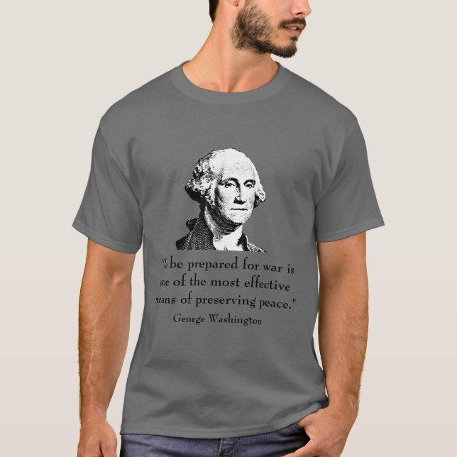 Camiseta George Washington y cita (Anverso)