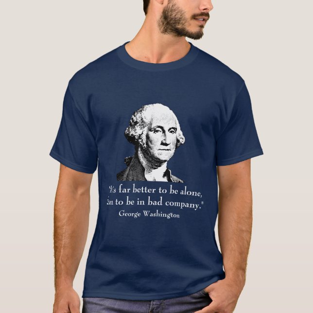 Camiseta George Washington y cita (Anverso)