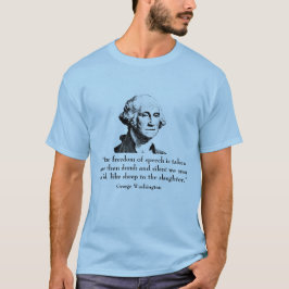 Camiseta George Washington y cita