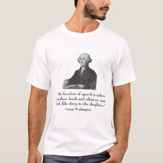 Camiseta George Washington y cita