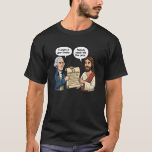 Camiseta George Washington y Jesús Bro Diseño de Meme Diver