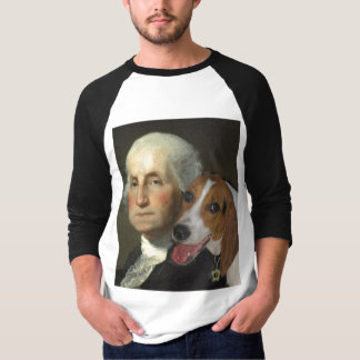 Camiseta George Washington y su perro