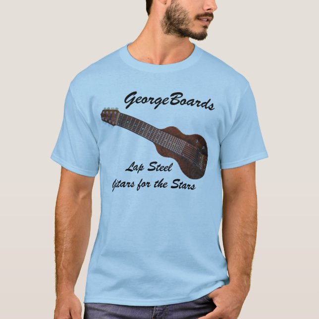Camiseta GeorgeBoards Lap Steel Guitar T-Shirt (Anverso)