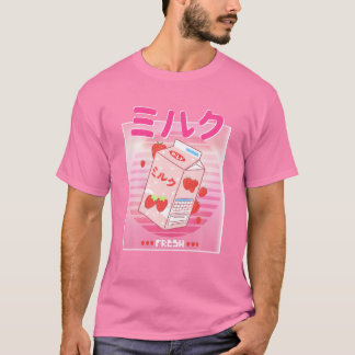 Camiseta Georgenotfound Merch Japan Strawberry Milk Shak