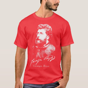 Camiseta Georges Bizet Compositor francés Música clásica