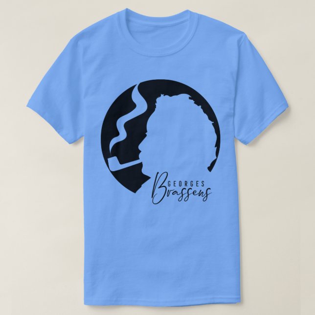 Camiseta Georges Brassens Hommage (Diseño del anverso)