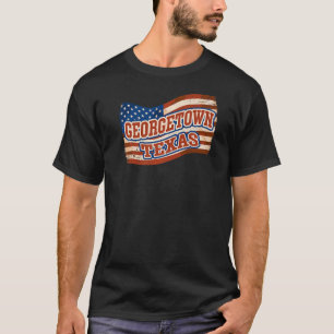 Camiseta Georgetown City National Texas Day Vintage America