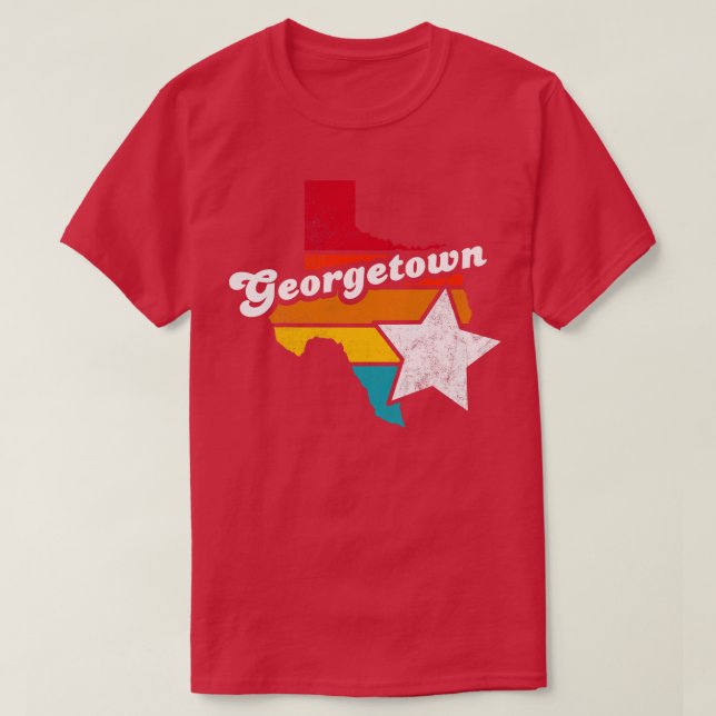 Camiseta Georgetown Texas Vintage Distresguardo 2 (Diseño del anverso)