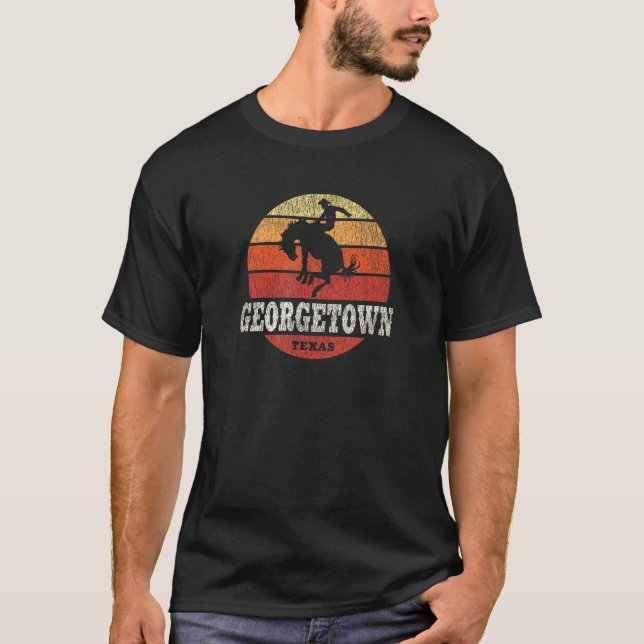 Camiseta Georgetown TX Vintage Country Western Retro (Anverso)