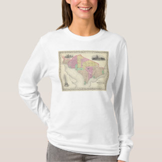 Camiseta Georgetown y la ciudad de Washington