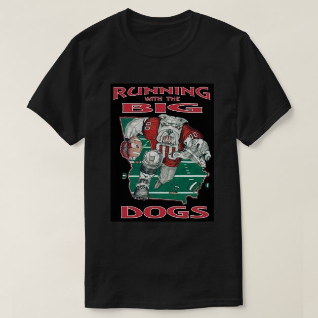 Camiseta Georgia Big Dogs-Black (Diseño del anverso)
