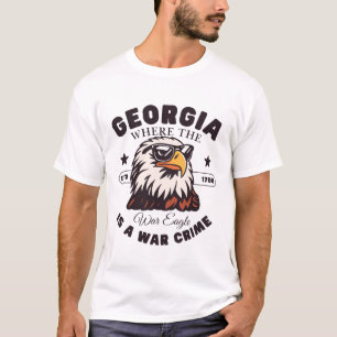 Camiseta Georgia: donde el águila de guerra es un crimen de