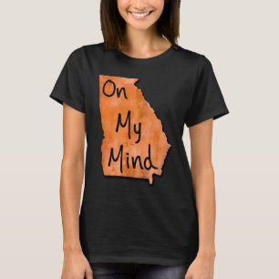 Camiseta Georgia en mi mapa tipográfico de la mente