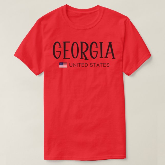 Camiseta Georgia Estados Unidos TShirt (Diseño del anverso)