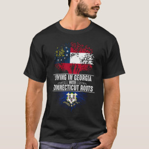 Camiseta Georgia Home Connecticut Roots State Tree Flag