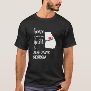 Camiseta Georgia Home Es Donde El Corazón Es Jeff Davis Cou