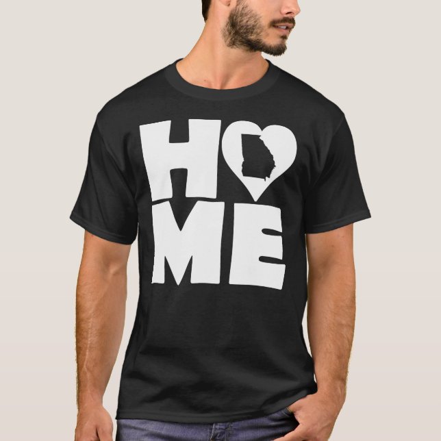 Camiseta Georgia Home Heart State Tees (Anverso)